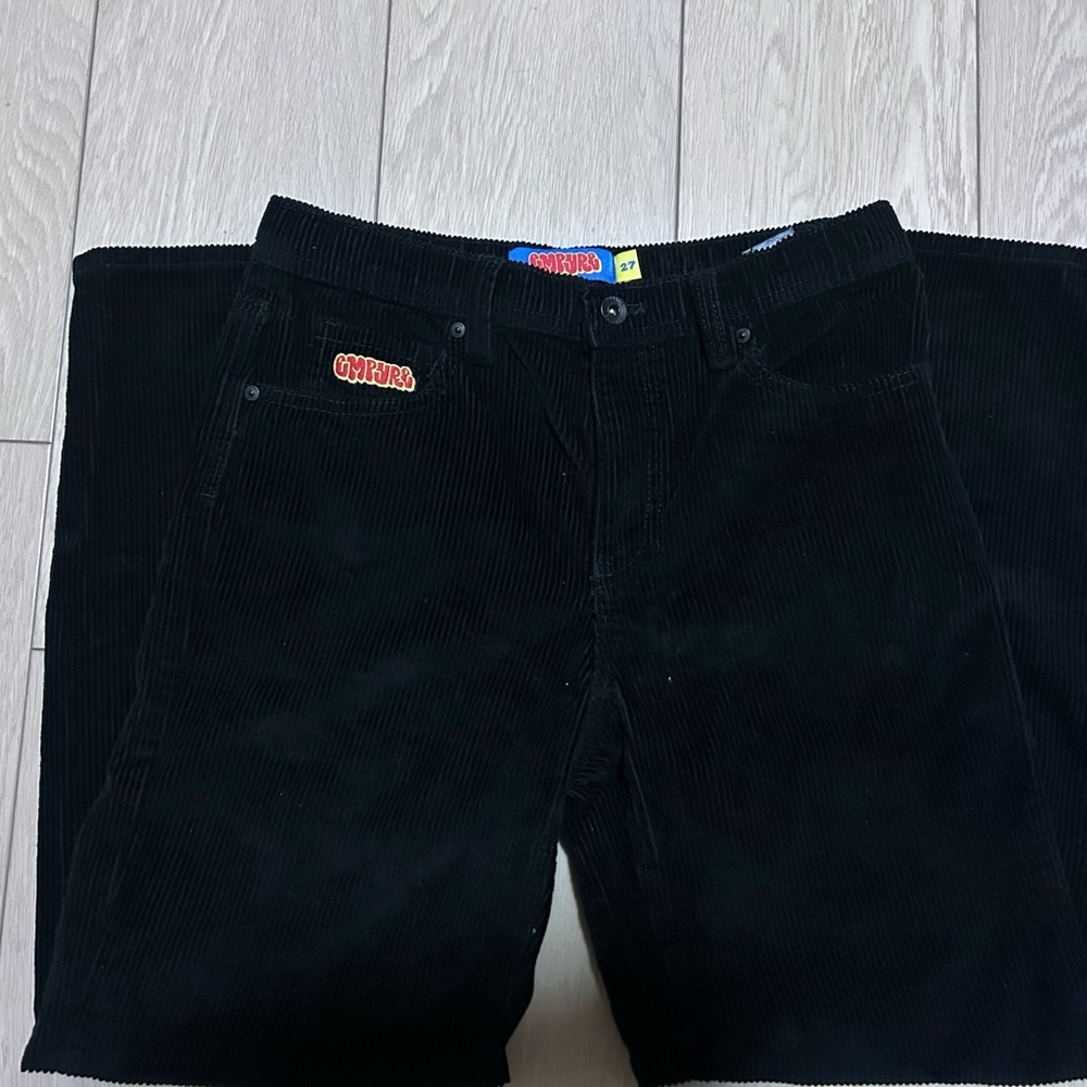 Empyre Black Corduroy Cotton Skater Men's Pants